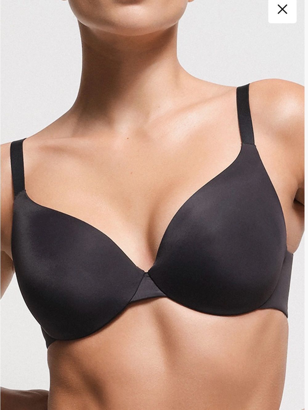 SKIMS Smoothing Intimates Full Coverage Lightly Lined Bra Onyx 40C